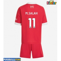 Liverpool Mohamed Salah #11 Heimtrikotsatz Kinder 2025-26 Kurzarm (+ Kurze Hosen)
